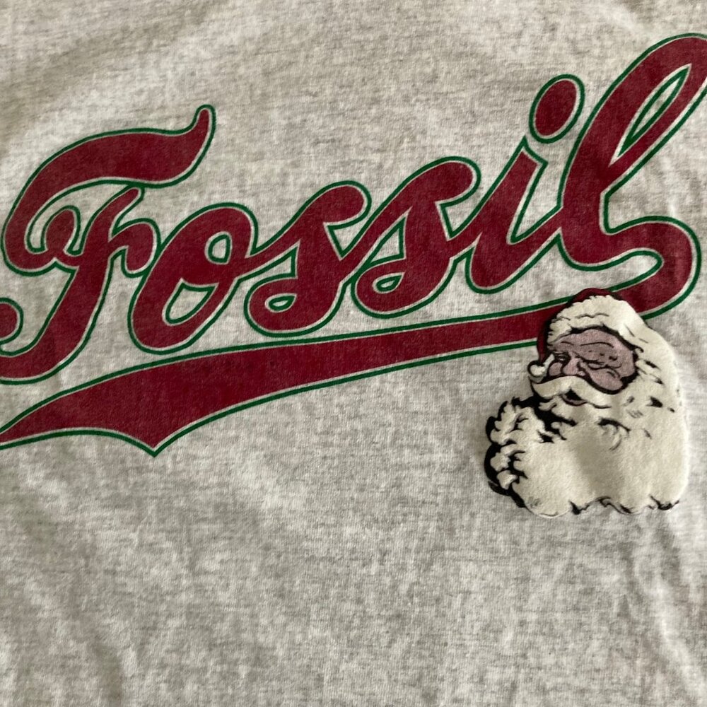 fossil brand santa t shirt nnt size xl